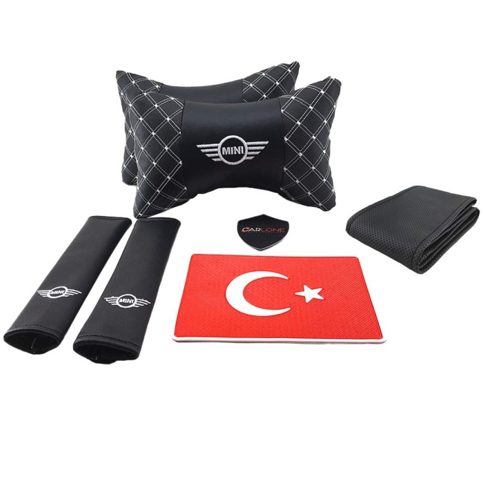 MINI COOPER Deri Oto Yastık ve Konfor Seti - Lüx Deri Set