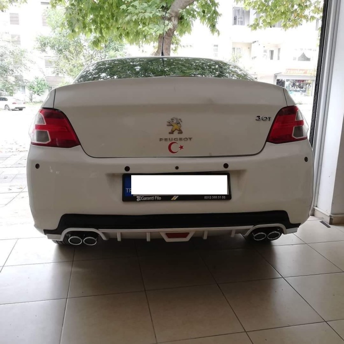 PEUGEOT 301 UYUMLU DİFÜZÖR ARKA TAMPON EKİ/CRL MDL