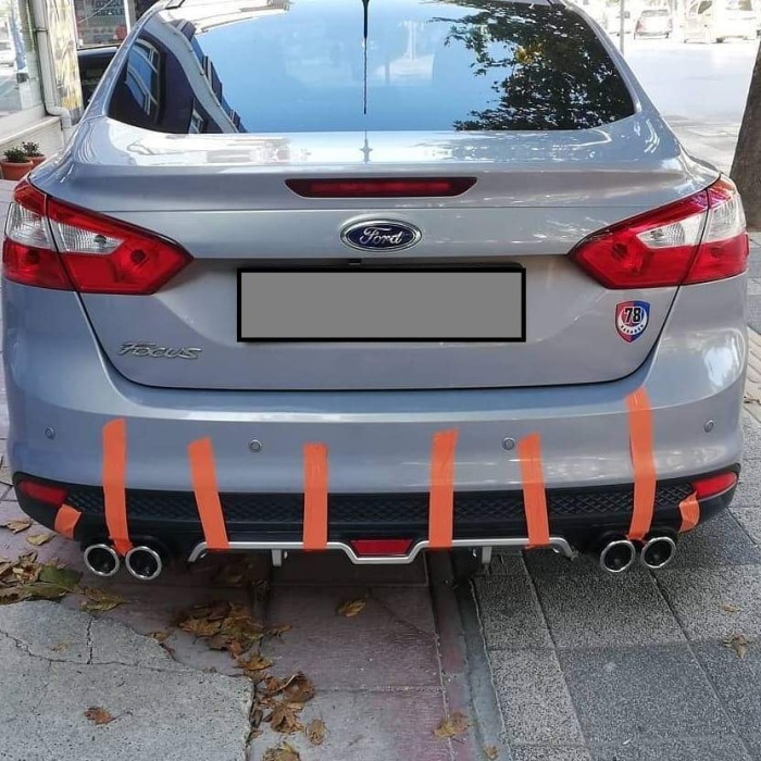 FORD FOCUS 3 UYUMLU DİFÜZÖR ARKA TAMPON EKİ