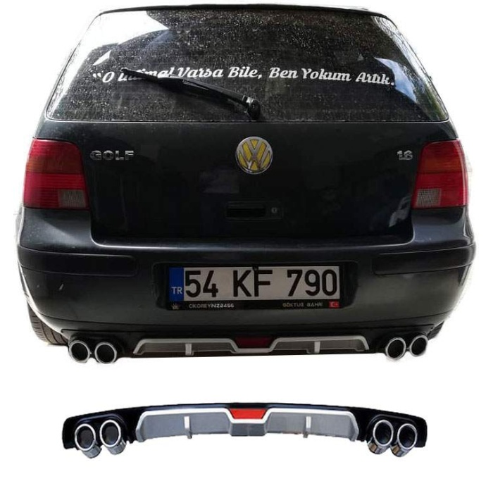 VOLKWAGEN GOLF UYUMLU DİFÜZÖR ARKA TAMPON EKİ/UNV.MDL