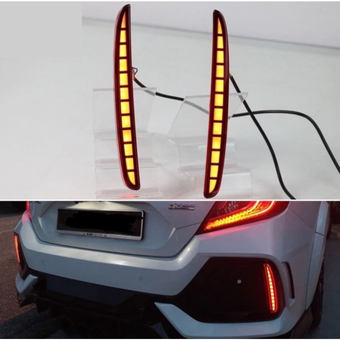 Honda Civic fc5 Typer arka sis lambası kırmızı Ledli A+ Ürün