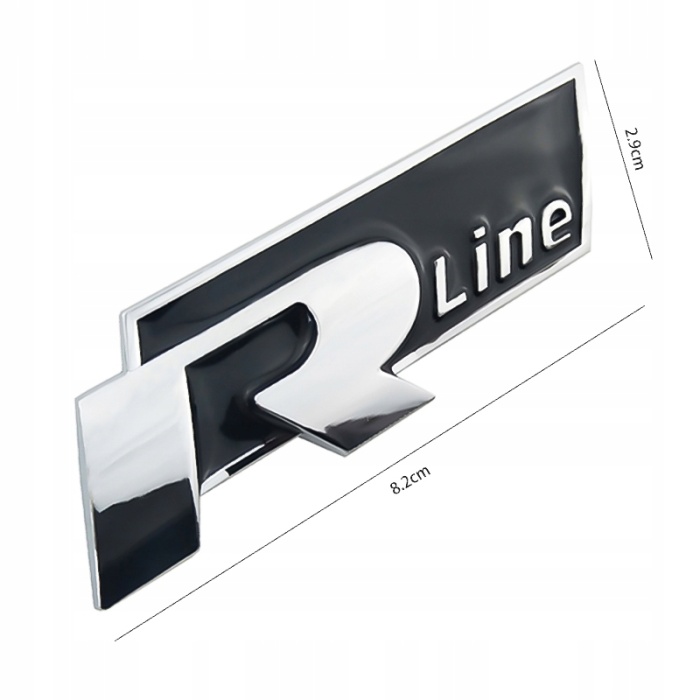 R Line Panjur Logosu Siyah - Panjur Arması - Orjinal Metal Ürün