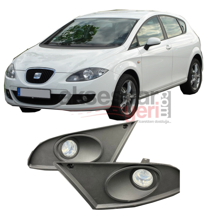 Seat Leon Mk2 2005-2010 Uyumlu Sis Farı Seti Ampul  Dahildir