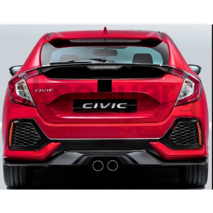 Honda Civic fc5 Typer arka sis lambası kırmızı Ledli A+ Ürün