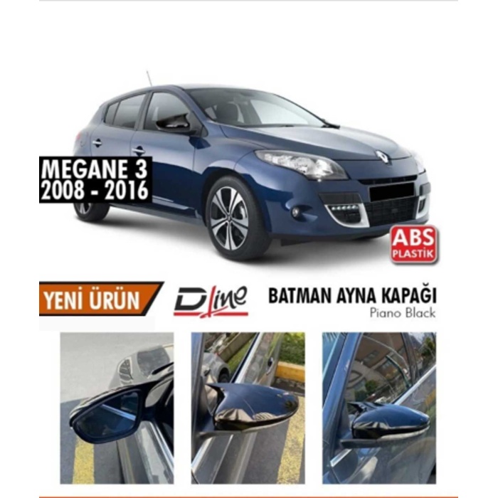 Renault Megane-3 2008-2016 Yarasa / Batman Ayna Kapağı