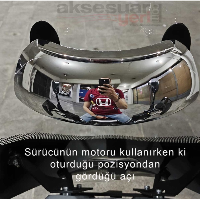 Bmw C600 Support Uyumlu Motosiklet Kör Nokta Aynası - 180 Derece Görüş