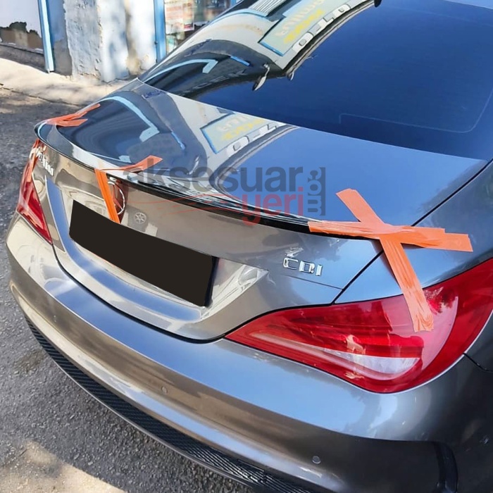 Mercedes Cla W117 Kasa Bagaj Üstü Spoiler Piano Black Boyalı