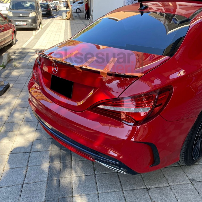 Mercedes Cla W117 Kasa Bagaj Üstü Spoiler Piano Black Boyalı