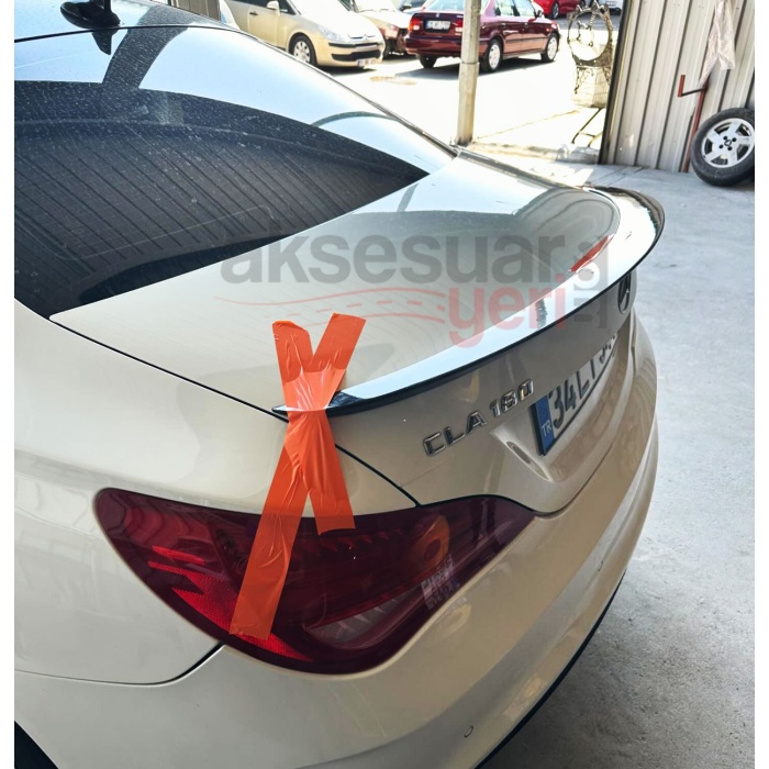 Mercedes Cla W117 Kasa Bagaj Üstü Spoiler Piano Black Boyalı