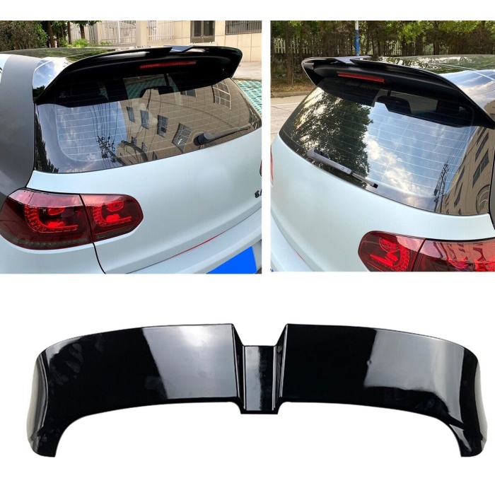 Volkswagen Golf 6 Ottinger Spoiler Parlak Siyah Boyalı İthal Ürün Plastik