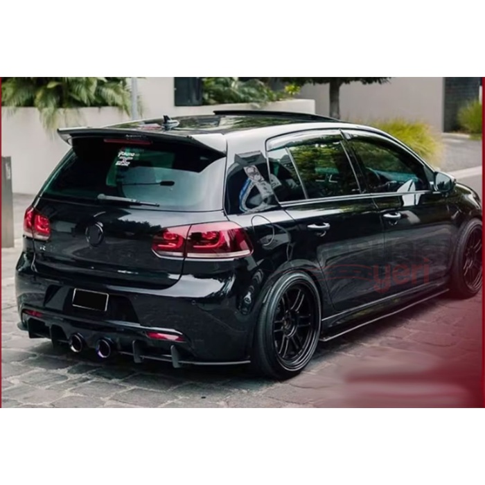 Volkswagen Golf 7 ve 7,5 R Spoiler - Piano Black-Parlak Siyah