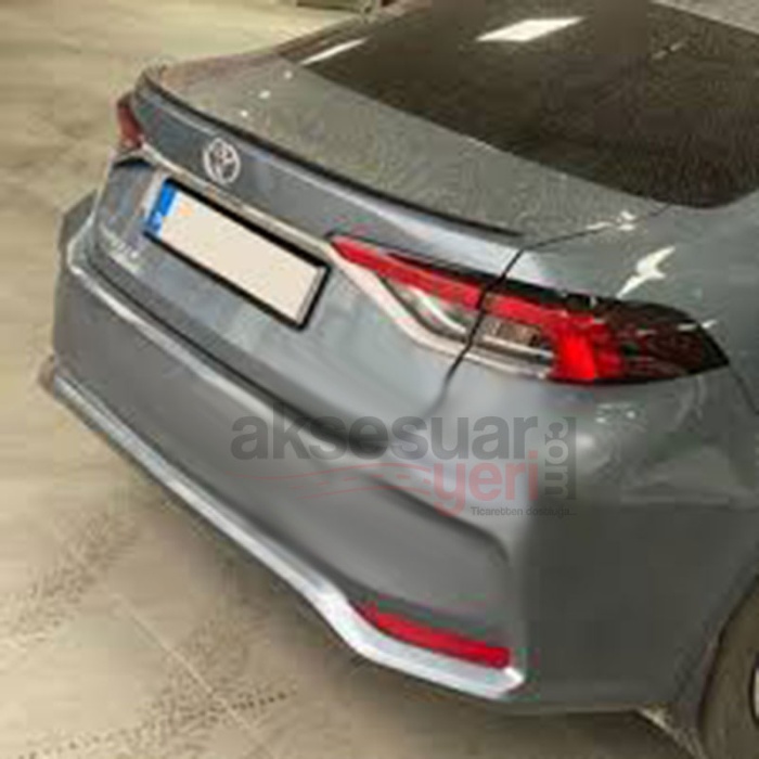 Toyota Corolla 2020 Bagaj Üstü İnce Spoiler Parlak Siyah Boyalı İthal Ürün Plastik