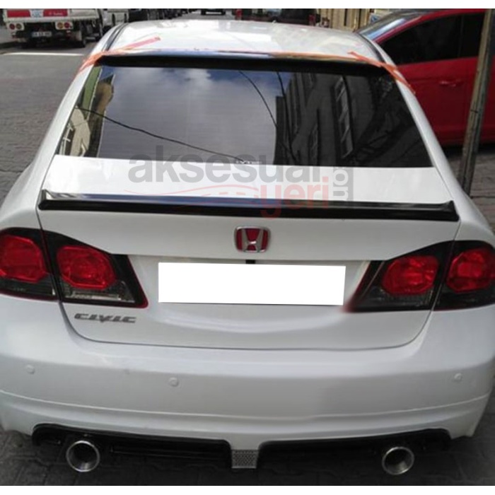 Honda Cıvıc Fd6 Bagaj Üstü Anatomik Spoiler Parlak Siyah Boyalı İthal Ürün Plastik