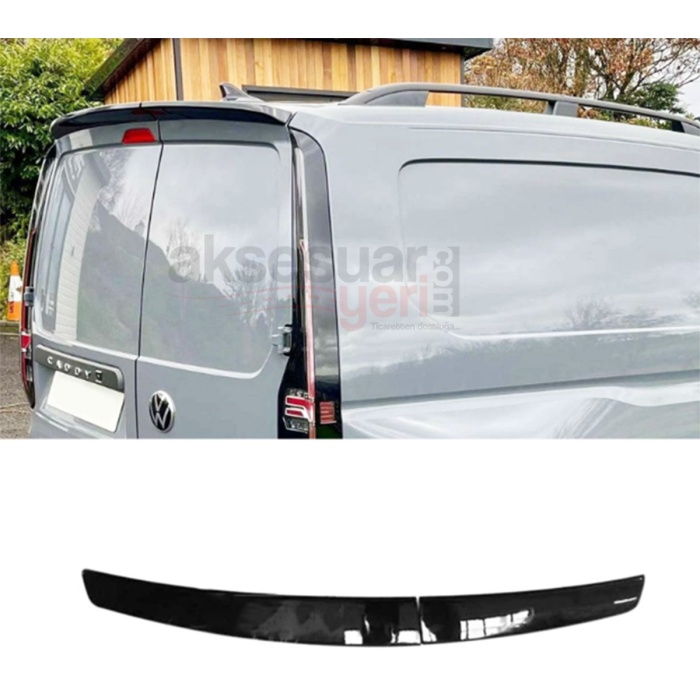 Volkswagen Caddy 2 Parça Spoiler Parlak Siyah Boyalı İthal Ürün Plastik