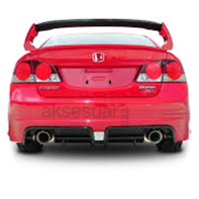 Honda Civic Fd6 2006-2011 4 Parça Spoiler BOYASIZ İthal Ürün Plastik