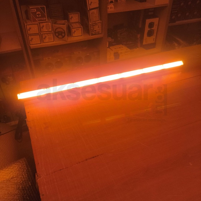 Off Road/İş Makinası/Çekici/Traktör 7p Cob Bar Led Turuncu Cakar Modlu-102cm-Videolu Anlatım