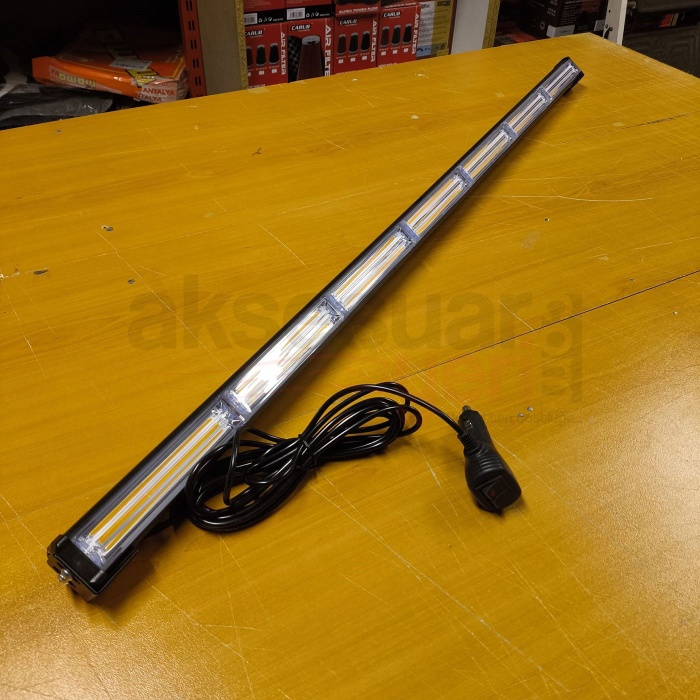 Off Road/İş Makinası/Çekici/Traktör 7p Cob Bar Led Turuncu Cakar Modlu-102cm-Videolu Anlatım