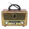 Meıer M-115Bt Şarjlı Bluetooth Retro Wooden Radio