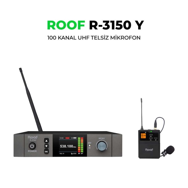 Roof R-3150 UHF Telsiz Yaka Mikrofon