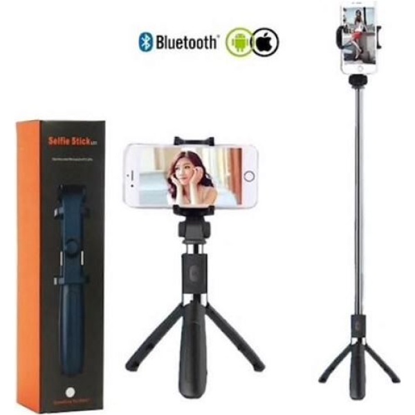 L01 Kumandalı Selfie Çubuğu Tripod Standlı