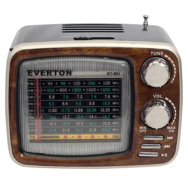 Everton Rt-801C Usb-Sd-Fm ve Bluetooth Destekli Nostaljik Radyo