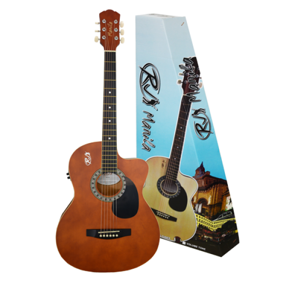 Manilla İnce Kasa Travel(Seyahat) 38Elektro Akustik Gitar 38 Ceqnat Sb