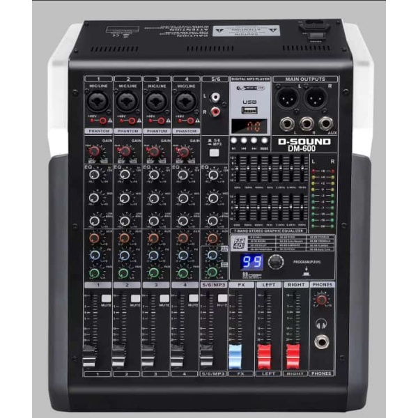 D-Sound Dm-600 6 Kanal Deck Mixer