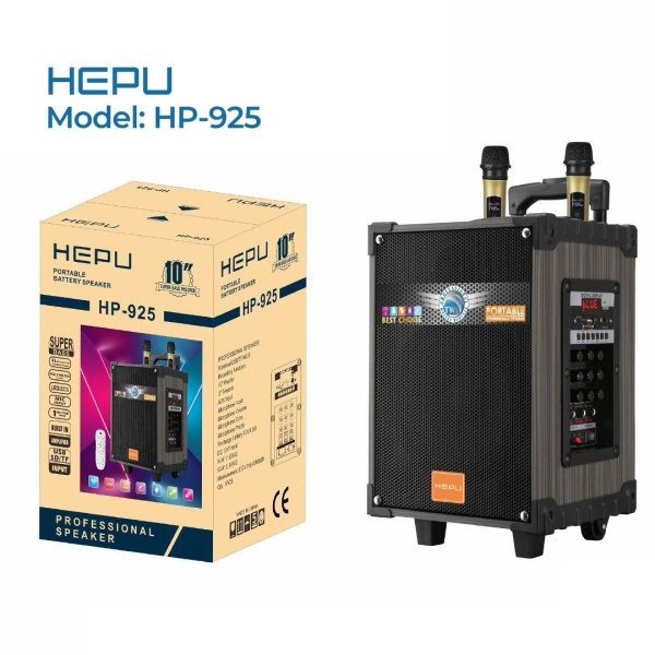 Hepu Hp-925 10 3 Kanal Taşınabilir Şarjlı Hoparlör