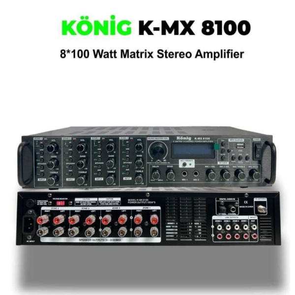 König K-Mx 8100 Radyolu Stereo Matrix Amplifikatör