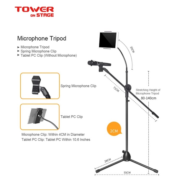 Tower Sm-6T Mikrofon ve Tablet Stand