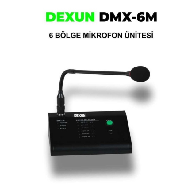 Dexun DMX-6M Mikrofon Ünitesi