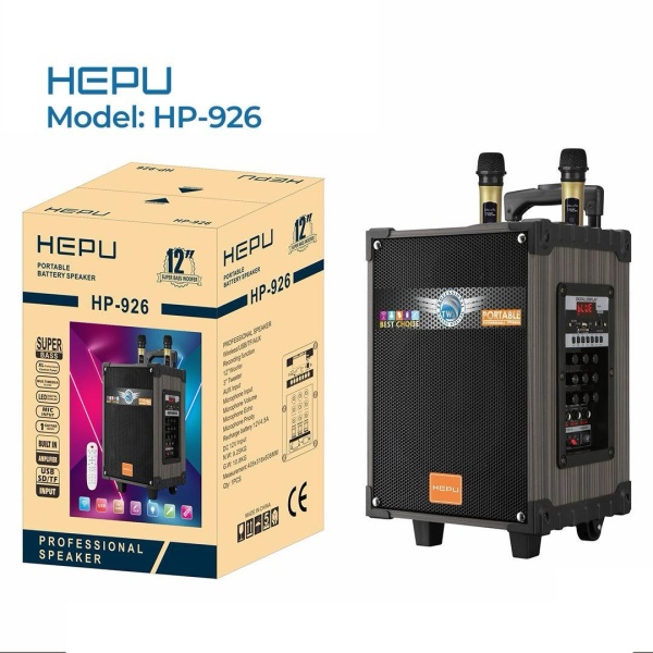 Hepu Hp-926 12 3 Kanal Taşınabilir Şarjlı Hoparlör