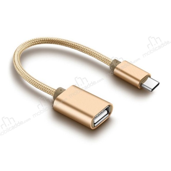 Fashion Kablolu Otg Type-C To Usb 3 0 Şarj Kablosu