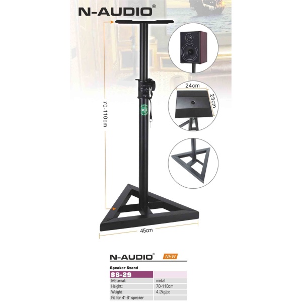 N-Audio Ss-29 Studyo Monitor Sehpası (Çift)