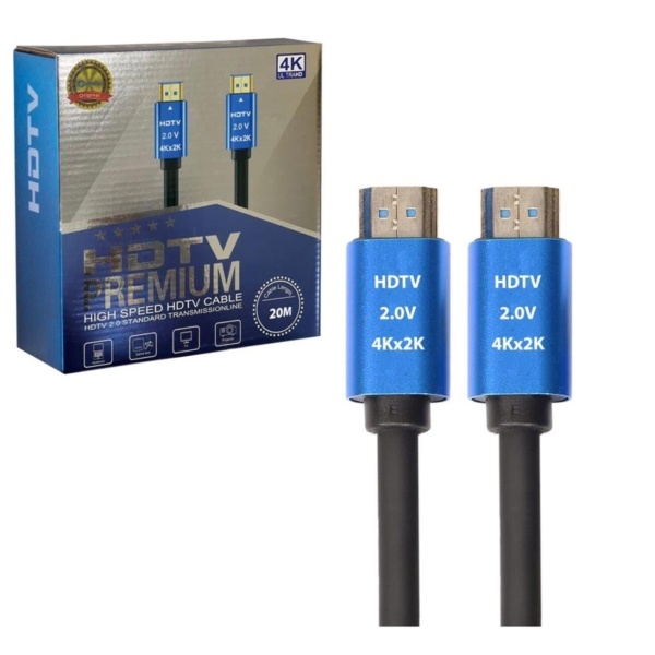 Hdmi-Hdmi Premium Hdtv High Speed 4K X 2K Uhd 20 Metre Kablo