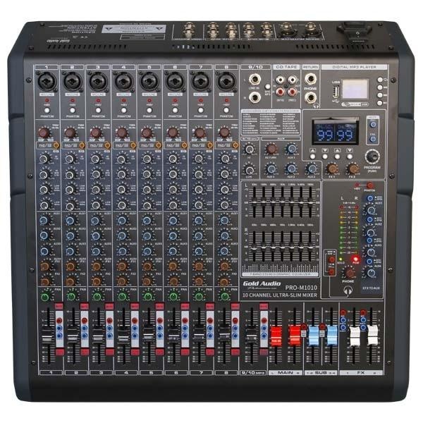 Gold Audio Pro-M1010 10 Kanal Deck Mixer