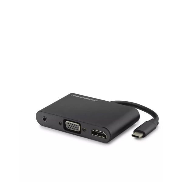 Hadron Hdx7813 Çevirici Usb 3 1 Type-C To Hdmi ve Vga ve 3 5Mm Audio 3In1