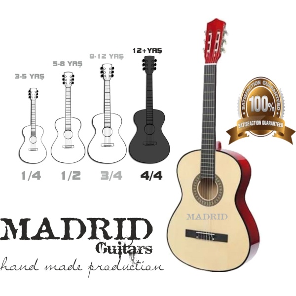 Madrid Mcg-120 Naturel 39 Klasik Gitar Tam Boy