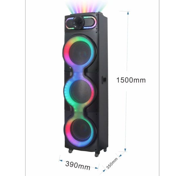 Hepu Hp-918 3*12 Süper Bass Party Box Bluetooth Speaker