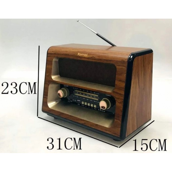 Kemai Bluetooth Usb Sd Fm Radyo Nostaljik Radyo Md-1910Bt