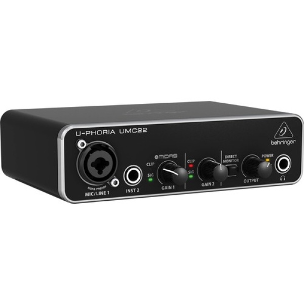 Behringer Umc22 Midas Mikrofon Preamfi 2 X 2 Usb Ses Kartı