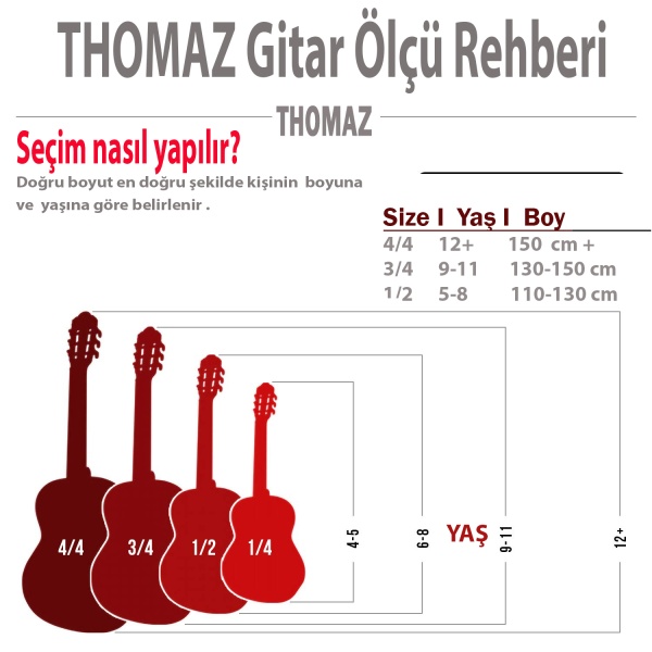 Thomaz Tcg 390 Awrds Klasik Gitar Tam Boy