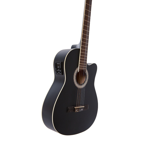 Carissa Cg-155Ce Bk Siyah Elektro Klasik Gitar