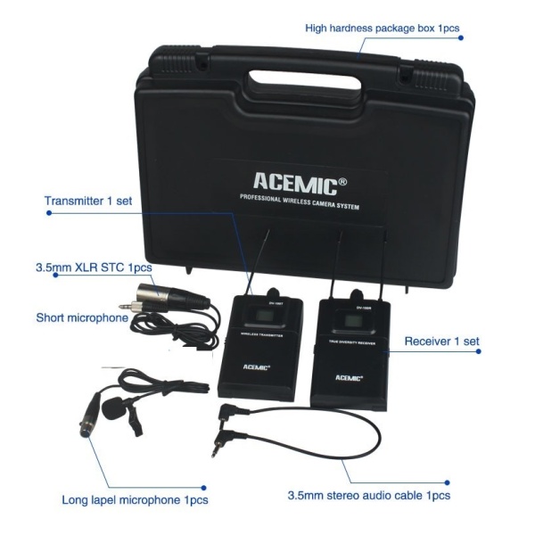 Acemic Dv-100 Yaka Wireless Camera Microphone System