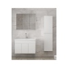 Viola3-Beyaz 100+35 cm MDF-Aynalı Seramik Lavabolu Banyo Dolabı Takımı**DEMONTE DEĞİL**