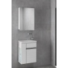 Miniço-raflı-b-ebeveyn 50 Cm X 32 Cm Ayna Dolaplı Lavabolu Mdf Banyo Dolabı Seti*hazır Kurulu*