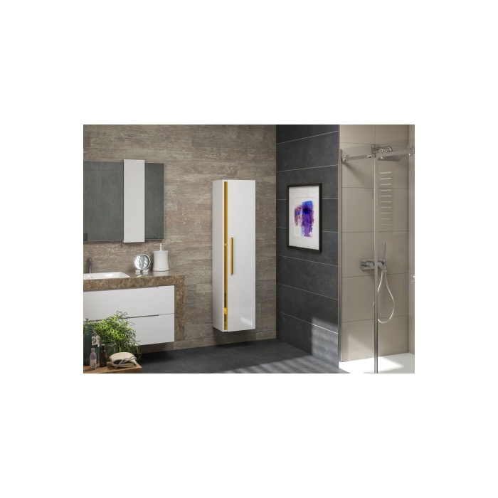 Yeni Gold Mdf Beyaz 140 Cm Banyo Boy Dolabı**demonte Değil