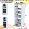 Modilayn SİLVA LOYA 59,6 x194,6 x56 cm Tek Kapaklı Ankastre ve Mutfak Dolabı