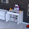 Modilayn EMİR 95 x 88 x 32,5 cm 1 Çekmece 2 Kapak 3 Raf 4 Bölme Çok Amaçlı Banyo & Mutfak Dolabı 