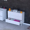 Modilayn SÖKE 90x75x32,5 cm’ lik 3 Çekmeceli 6 Gözlü Banyo Organizeri Maxi Çok Amaçlı Banyo dolabı